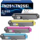 Brother Premium TN251 TN255 Toner Cartridge Compatible 