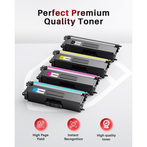 Brother TN443 High Yield Toner Cartridge Full Set Compatible Premium