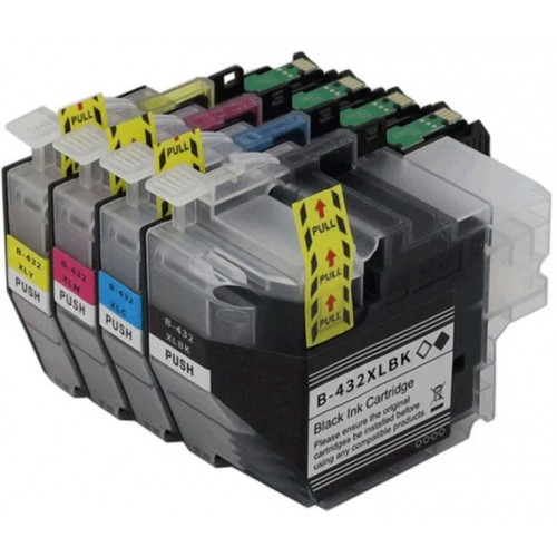 Brother LC432XL Black Ink cartridge Compatible High Yield