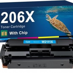 HP 206X W2111X Cyan Toner Cartridge With Chips Compatible Premium