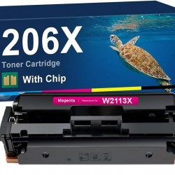 HP 206X W2113X Magenta Toner Cartridge With Chips Compatible Premium