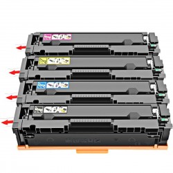 HP 206A Full Set Toner Cartridges without Chips Compatible