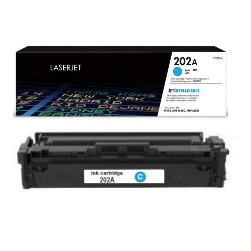 HP 202A CF501A Cyan Toner Cartridge Compatible Premium