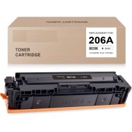 HP 206A W2110A Black Toner Cartridge for M283fdw Compatible without Smart Chips