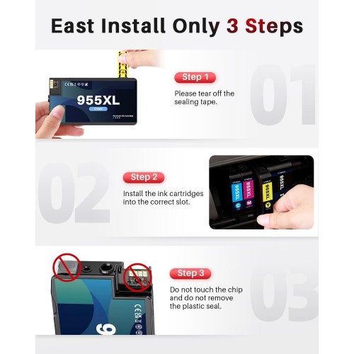 HP 955XL Black ink cartridge Extra Large Compatible Premium