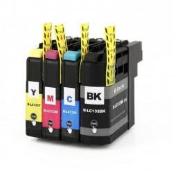 Brother LC133 BK+C+Y+M ink Cartridges Compatible Full Set 