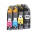Brother LC233 BK+C+M+Y ink Cartridges Full Set Premium 