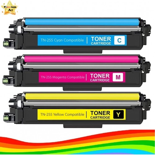 Brother Premium TN255 Toner Cartridges Value Pack C+M+Y