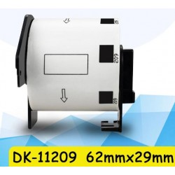 Brother DK11209 29mm x 62mm Small Address Labels compatible 800 per roll